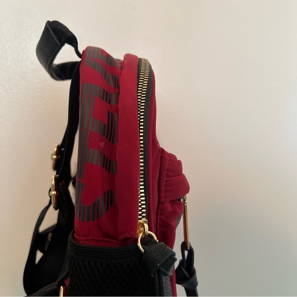 Steve Madden Burgundy Red Mini Force Nylon City Backpack Size Small NEW - Picture 5 of 7